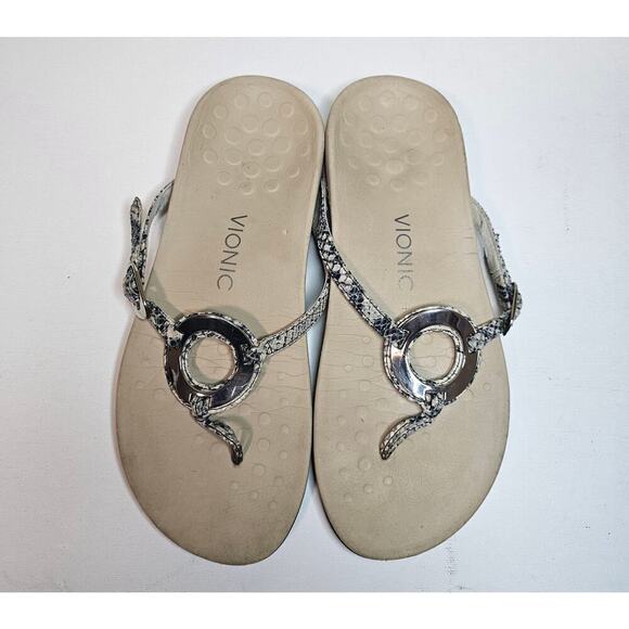 Vionic Karina Slipon Sz9. Snakeskin Pattern. Arch support. Beach. Stylish. Comfy - Picture 8 of 11